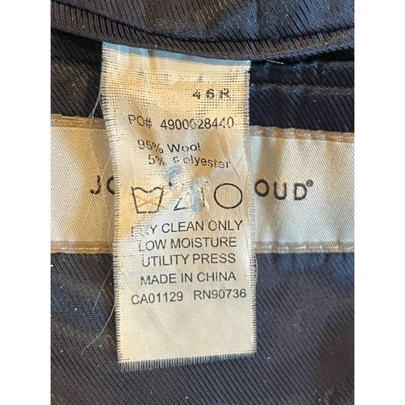 Joseph Abboud Mens Wool Coat Sports Blazer Single Breasted Long Sleeve Blue 46R - Picture 7 of 8